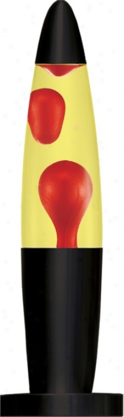 Black Base Red And Yellow Motion Lamp (k3036)
