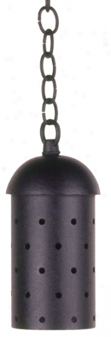 Black Cast Aluminum Hanging Cylidner (66539)