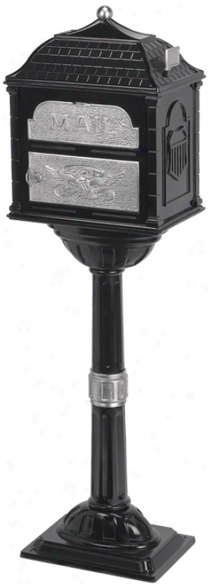 Mourning Classic Mailbox With Pedestal (93950)