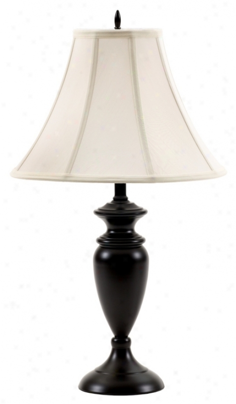 Black Coffee End Table Lamp (43594)
