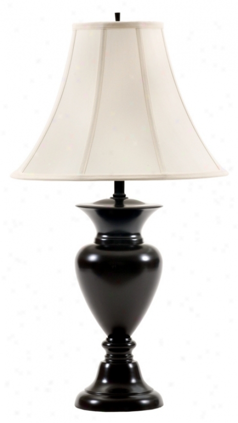Black Coffee Finish Tall Table Lamp (43606)