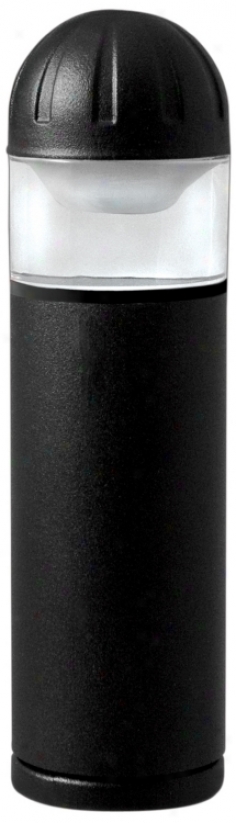 Blqck Finish 8" High Bollard Landscape Light (p9752)