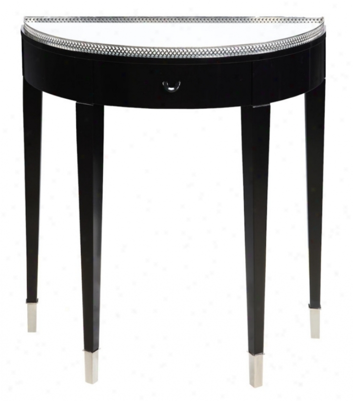 Black Tie Mirrored Top Hall Table (t2265)