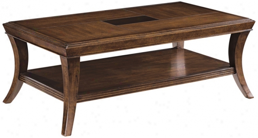 Blaine Sienna Finish Rectangular Cocktail Table (r5478)