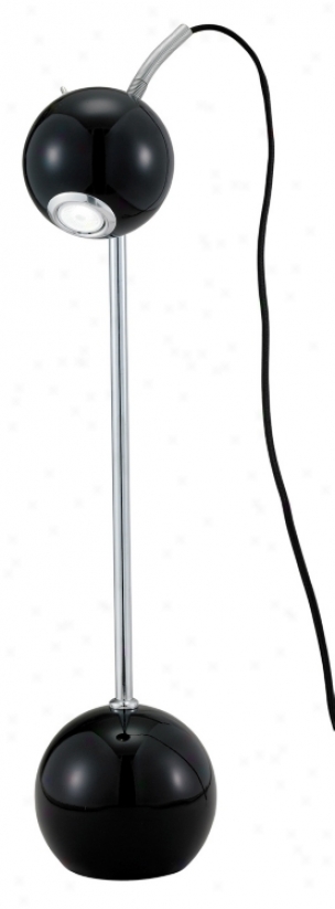 Blink Glossy Black Adjustable Led Desk Lamp (m1270)
