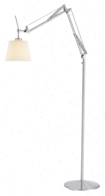 Bloomfield Satin Steel Floor Lamp (05651)