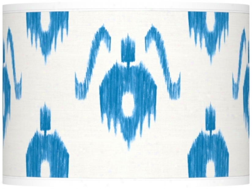 Pedantic  Ikat Pattern Giclee Lamp Shade 13.5x13.5x10 (spider) (37869-v8338)