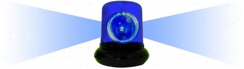 Blue Spinning Police Beacon Light (k3021)