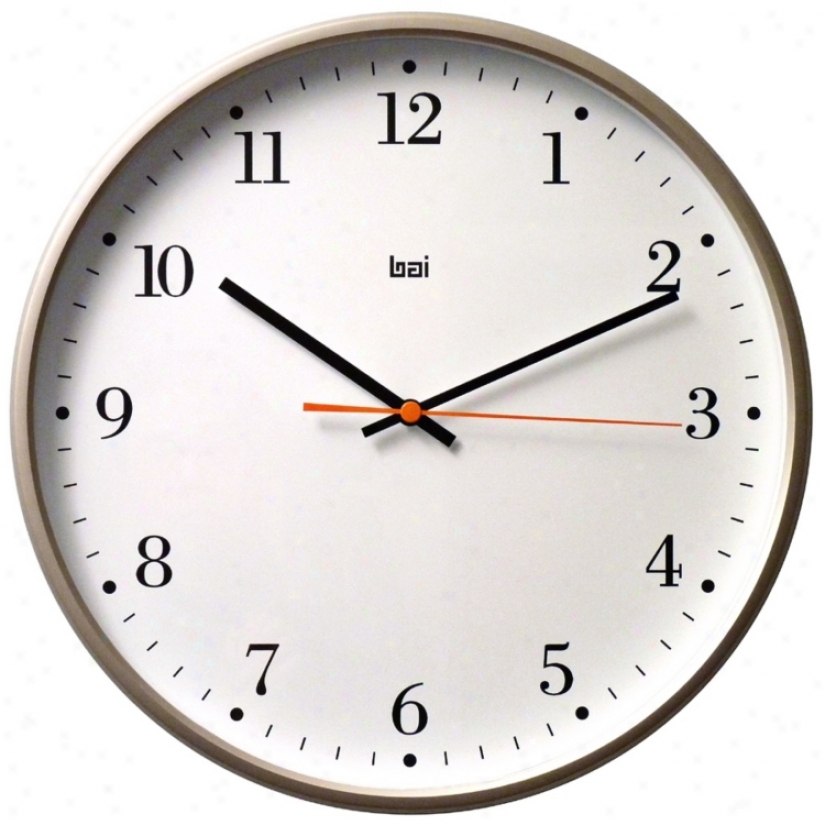 Bodoni 16" Wide Designer Wall Clock (v5348)