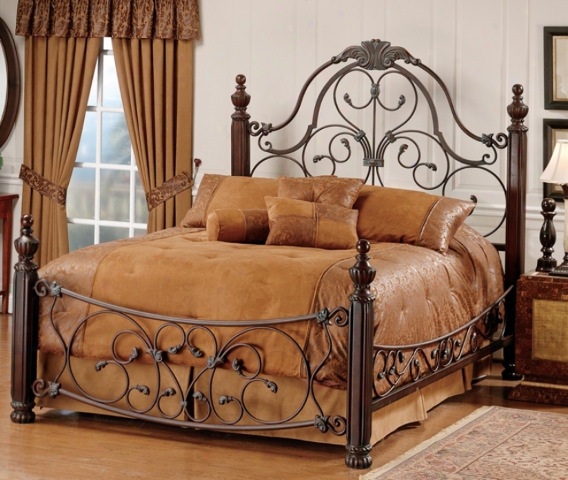 Bonaire Wood Anr Brushed Bronze Bed (cal King) (m6280)