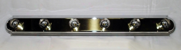 Brass Polishing 36" Wide Bathroom Light Fixture (36202)