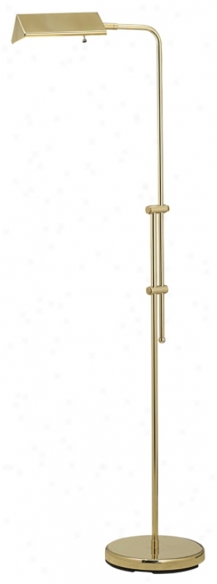 Brass Polishing Pharmacy Floor Lamp (08600)