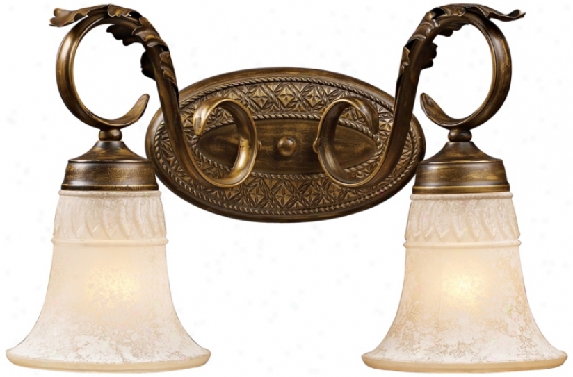 Briarcioff Collection Weathered Umber 17" Wide Bath Light (k0795)