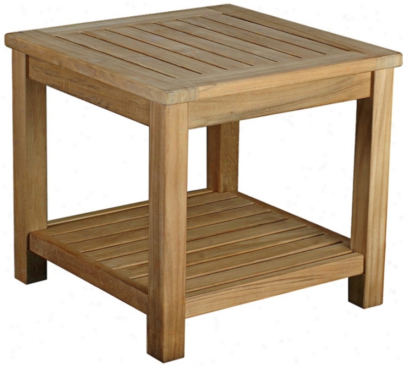 Bristol Teak Wood Ouutdoor Occasional Side Table (u1309)