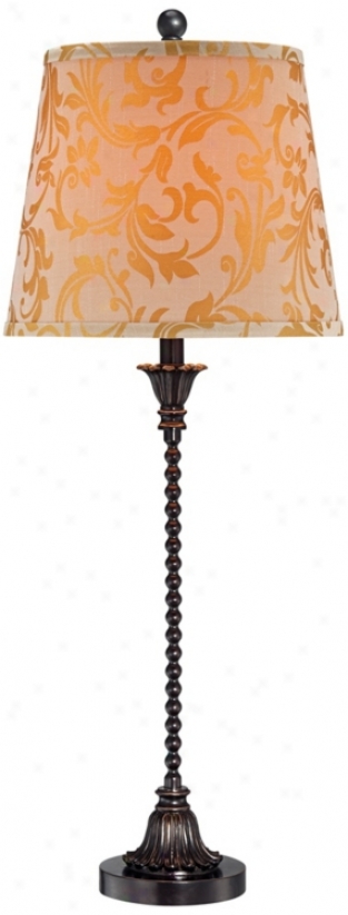 Bronze 30 1/2" High Stacked Bead Buffet Lamp (t8646)