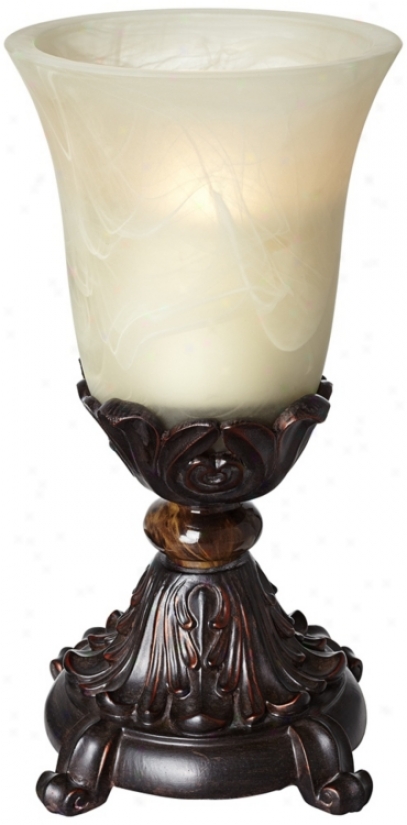 Alloy of copper Acanthus Leaf Pillar Candle Holder (v2166)