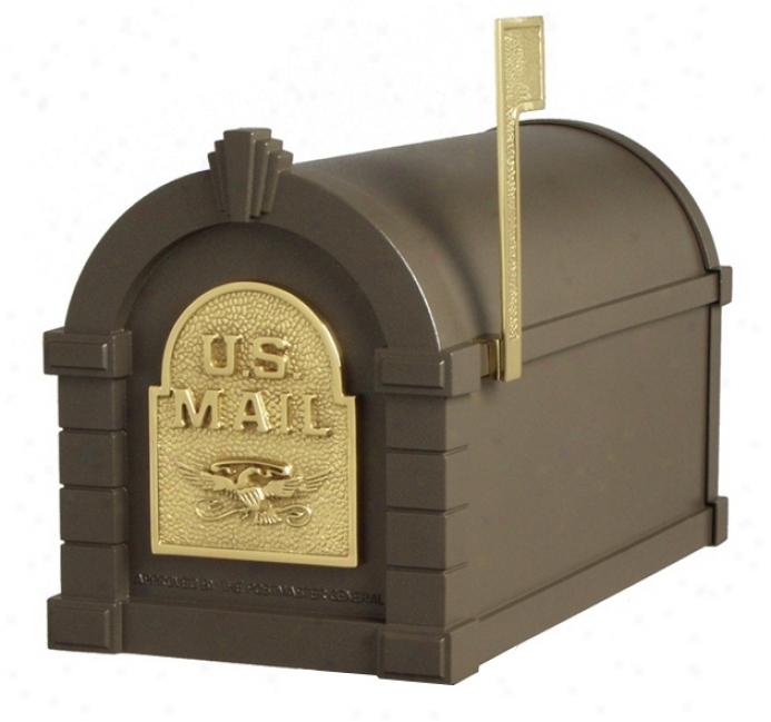 Bronze And Brass Keystoe Mailbox (30966)