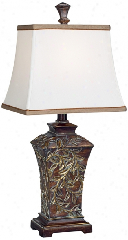 Bronze With Gold Vines Table Lamp (r7722)