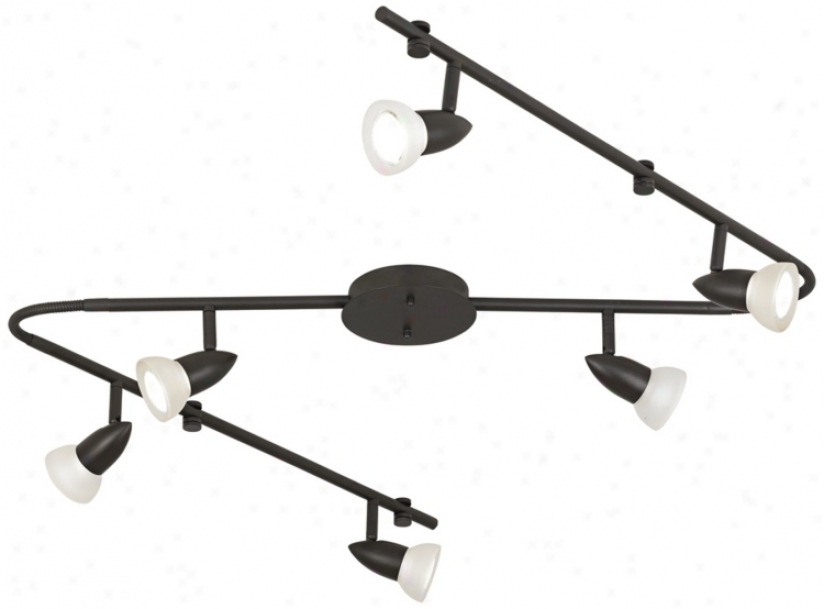 Bronze Z-bend 6-light Track Fixture (t7557)