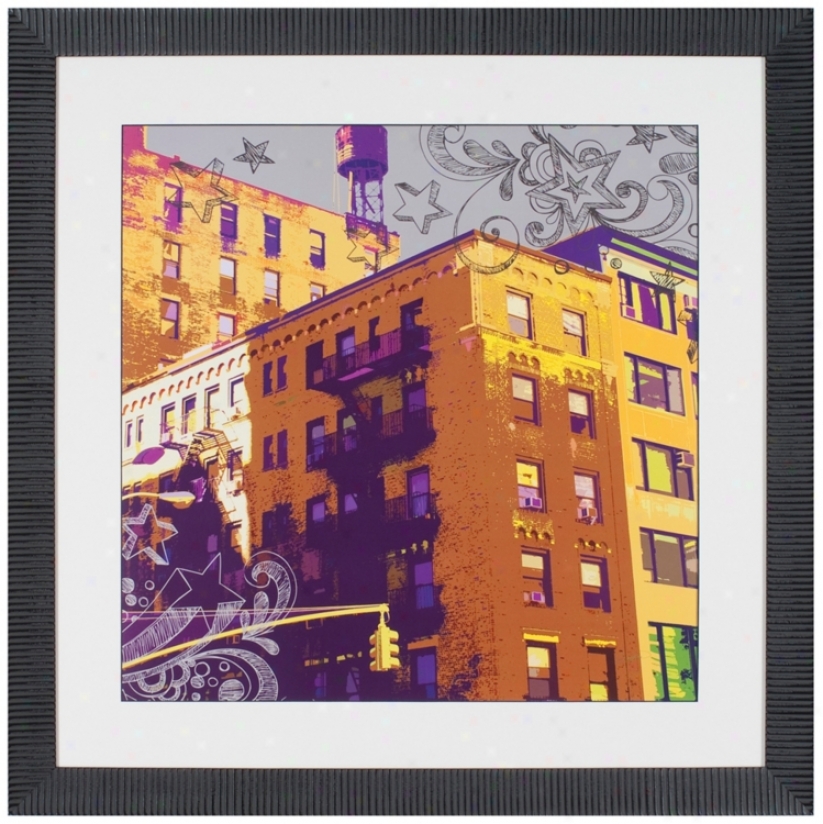 Brownstone 36" Square Framed Wall Art (t0203)