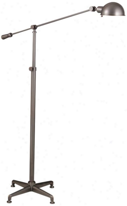 Buchanan Industrial Style Bronze Adjustable Floor Lamp (u9399)