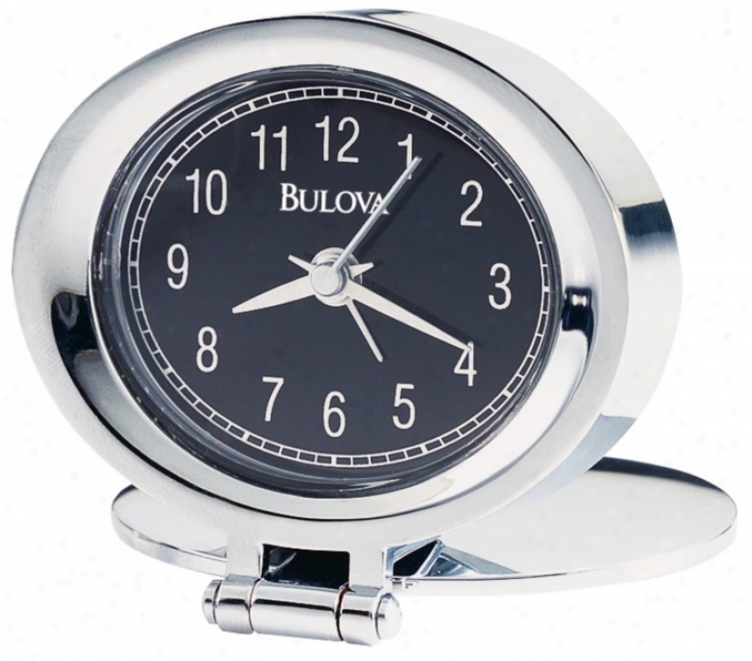 Bulova Chroke Adamo 2 3/4" Wide Clock (f6723)