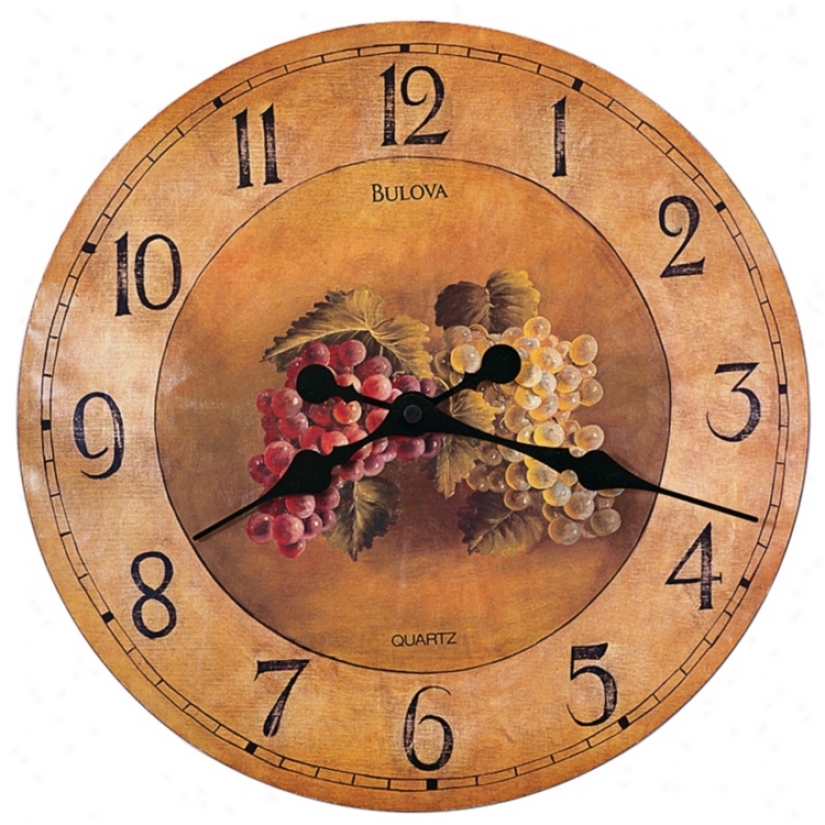 Bulova Whittingham Decorative 18" Wide Wall Clock (83616)