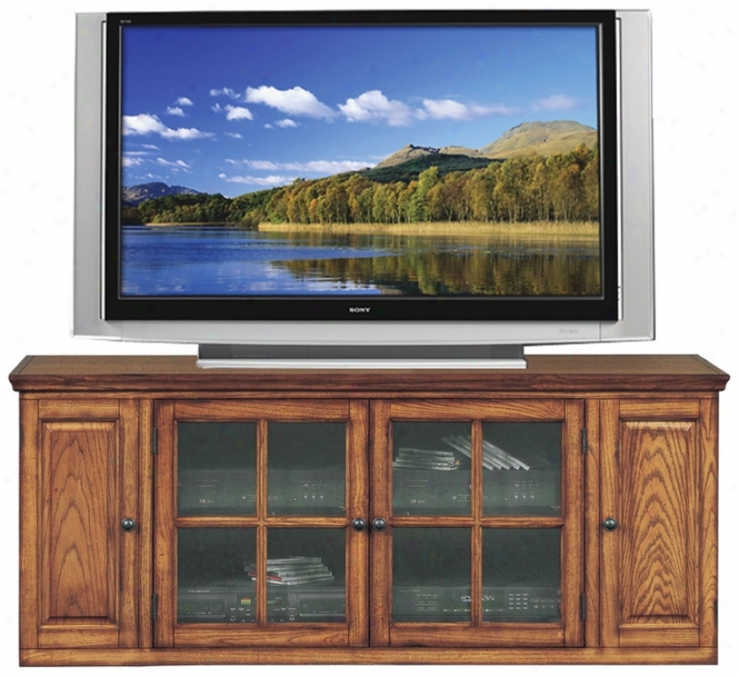 Burnished Oak 62" Wide Television Console (m9366)
