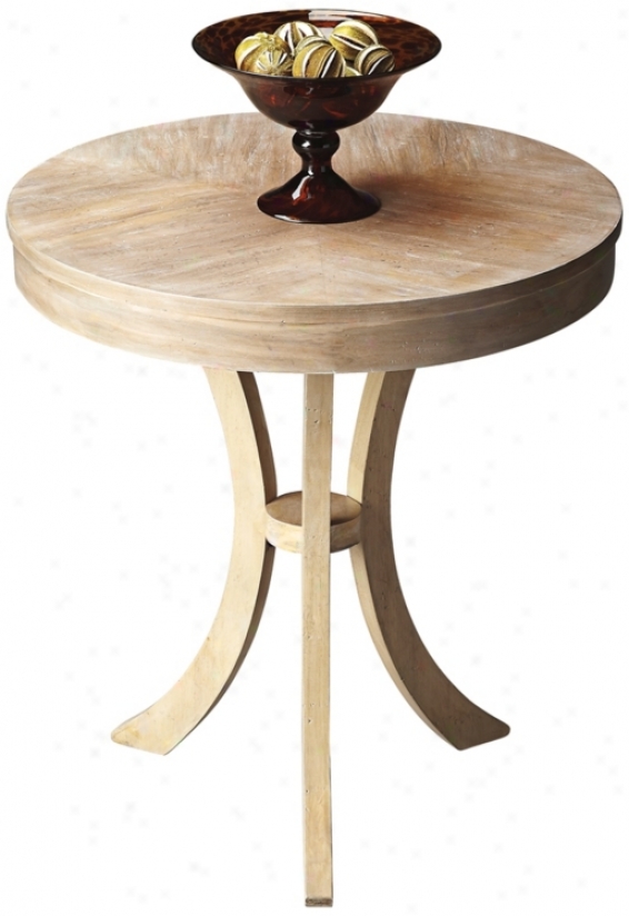 Butler Loft Driftwood Round Side Table (u7826)