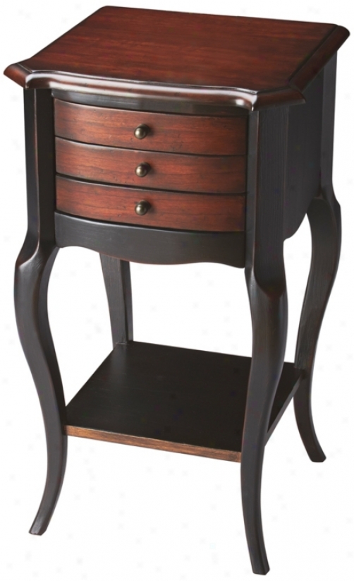 Cafe Noir 3-drawer Wood Accent Table (u4781)