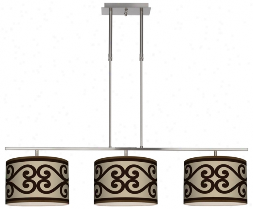 Camgria Scroll 46" Spacious Bar Hanging 3 Drum Ialand Light (m3236-p2125)