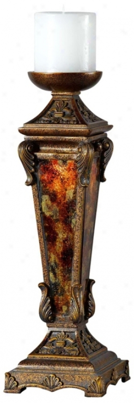 Camden Atique Bronze Finish Candlehllder (g8874)