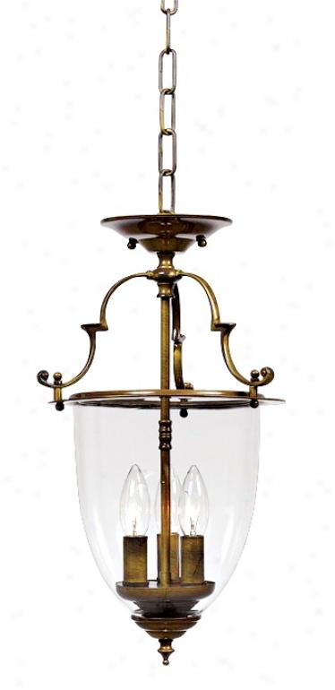 Camden Collection 18 1/4" High Bell Jar Lantern Chandelier (h2037)