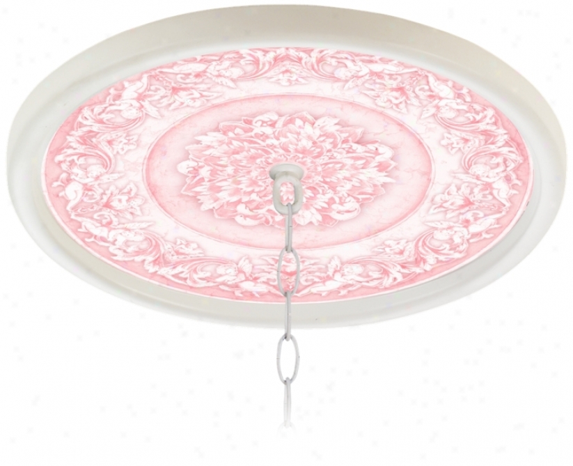 Camelot Manor Rose 16" Wide White 1" Opening Medallioh (g8213-g7717)