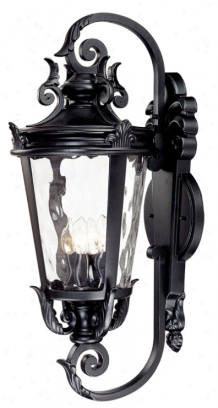 Casa Marseille&#8482; 31" High Black Outdoor Wall Light (49295)