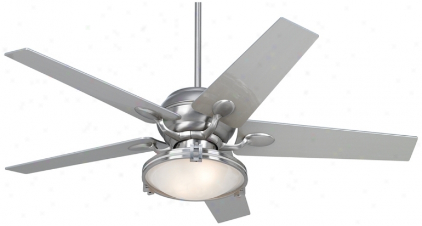 Casa Optima&#8482; Brushed Steel Ceiling Fan With Light Kit (86646-66116-15645)