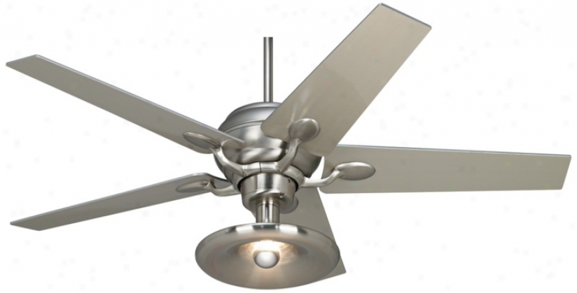 Casa Optima&#8482; Brushed Steel Illuminate Kit Ceiling Fan (86646-66116-r1857)