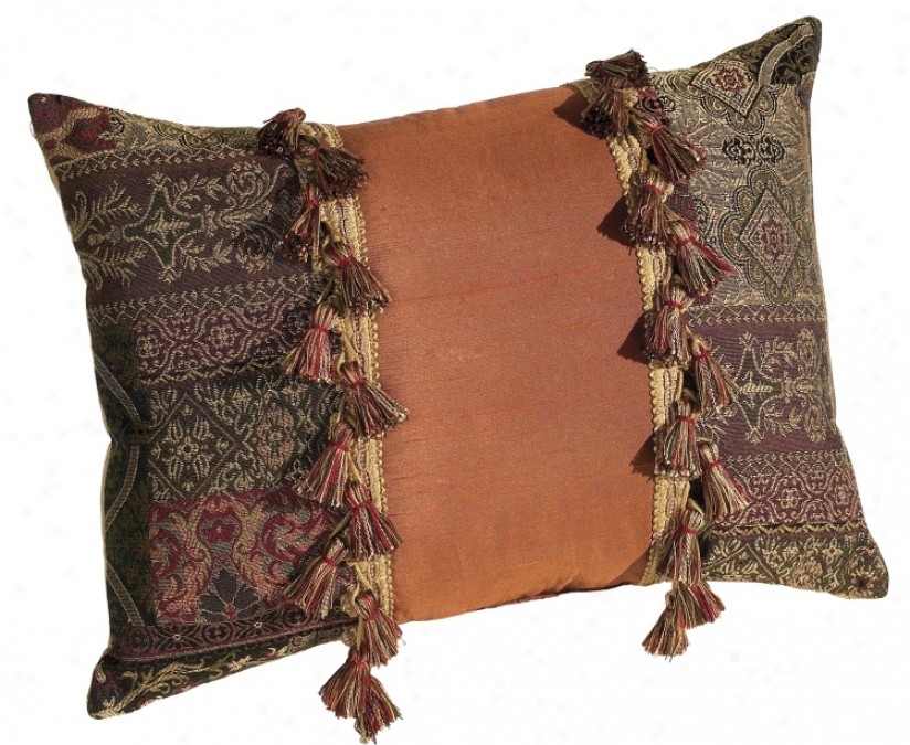 Casbah Collection Double Fold Over Tassel Pillow (69640)