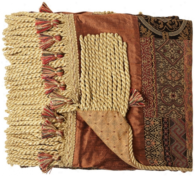 Casbah Tappestry Fringed Throw (69277)