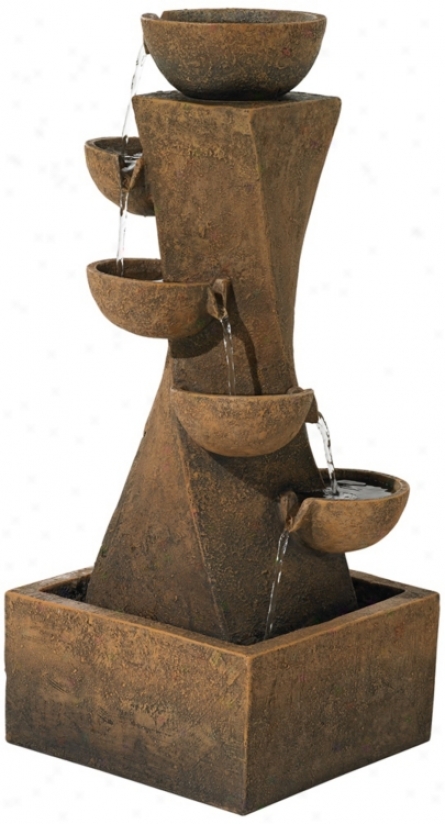 Caacading Bowls 27 1/2" High Indoor-outdoor Water Fountain (r5947)