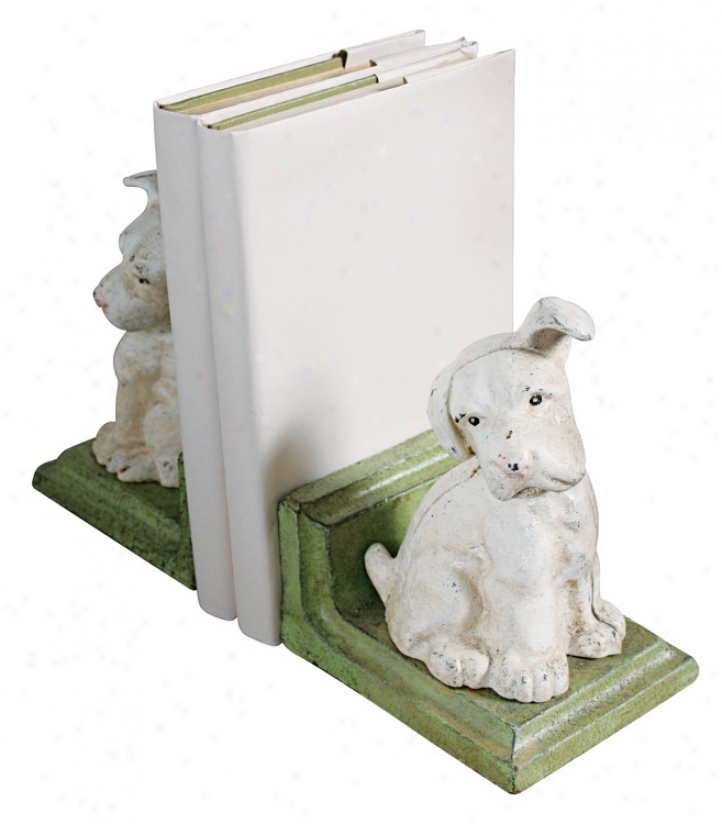 Cast Iron Fop Bookends (j5668)