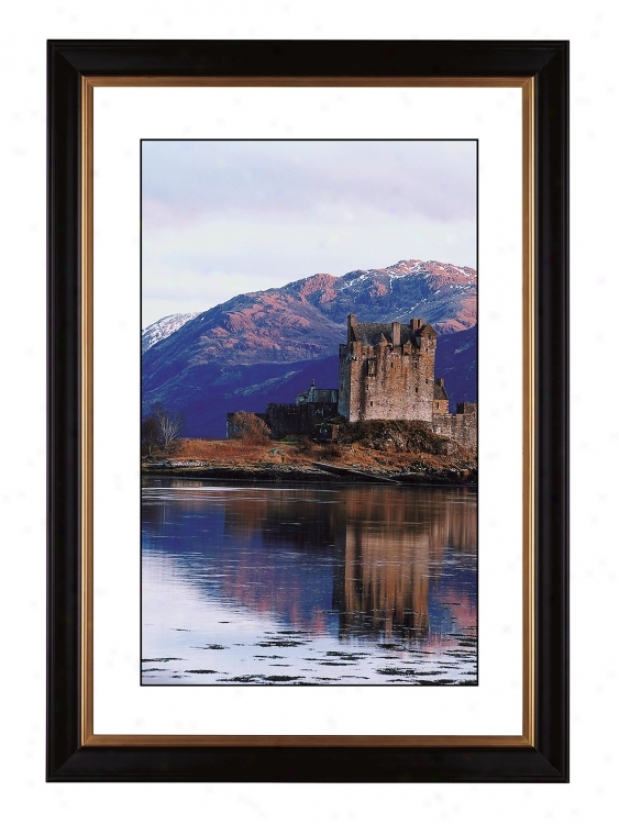 Castle Reflections Gicled 41 3/8" High Wall Art (56912-80384)