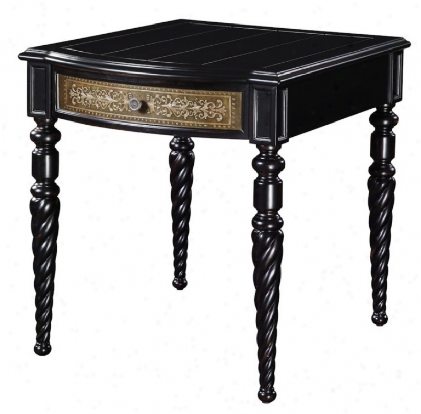 Caswell Ebony End Table (t2284)