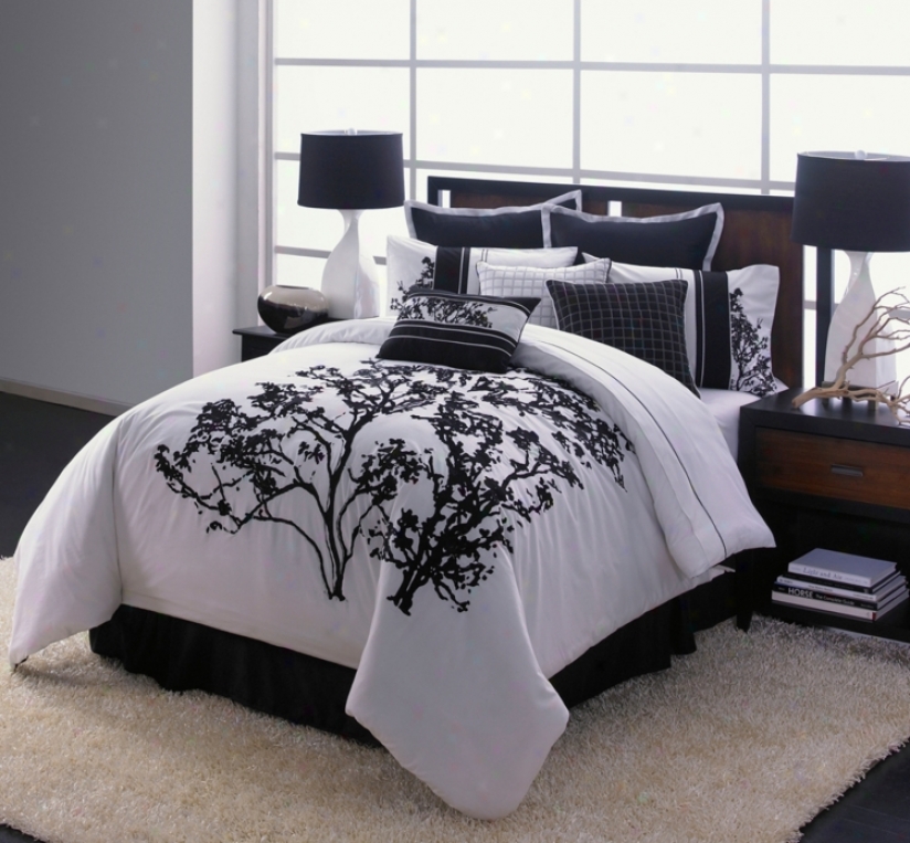 Central Park Embroidery 7-piece King Bed Set (r5601)