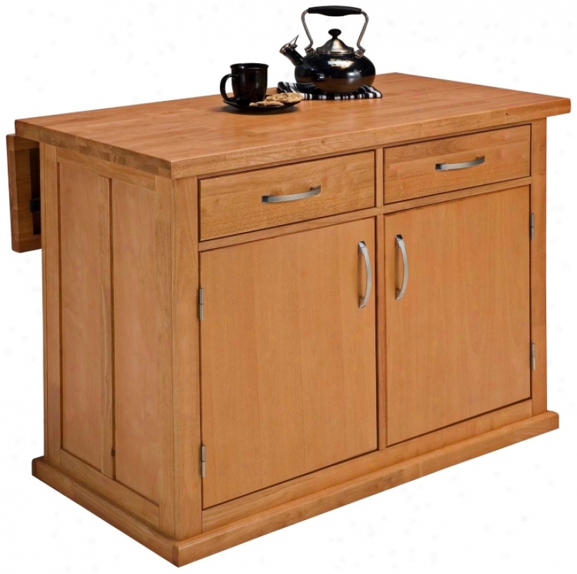 Central Psrk Hardwood Kitchen Island (u0409)