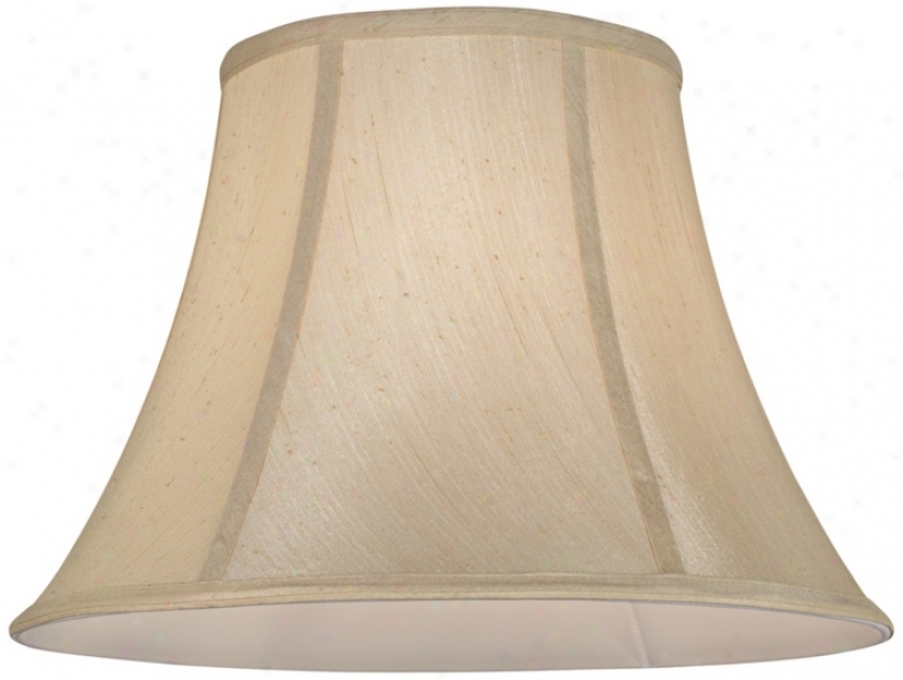 Champagne Softback Bell Lamp Shade 8.5x16x11.5 (spider) (v97433)