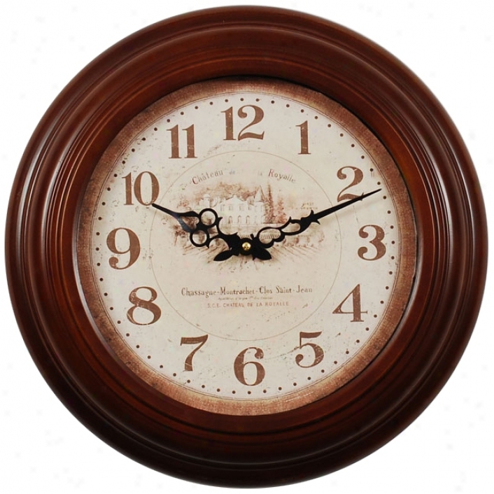 Chateau Royalle 17" Wide Wall Clock (m8053)