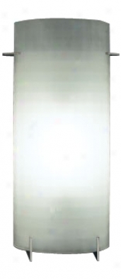 Checkwred Acid Frost Glass 14 1/2" High Ada Wall Sconce (11492)