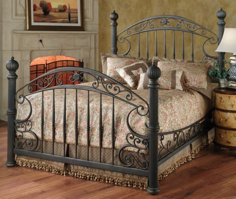 Chesapeake Grills Swain Brown Metal Bed (queen) (m6482)