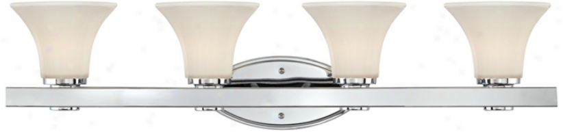 Chroje And Etched Glass 32 3/4" Wide Bathroom Light Fixture (t6288)